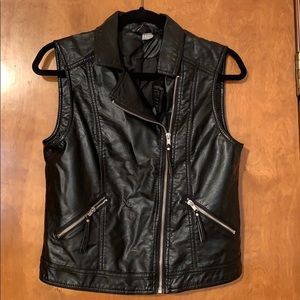 Faux Leather Vest